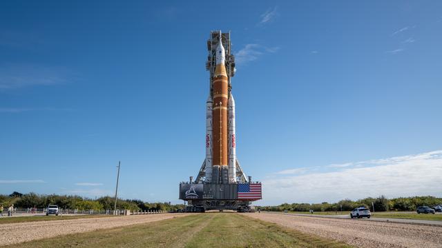NASA's SLS Rocket and Orion Spacecraft Rollout to Launch Pad 39B